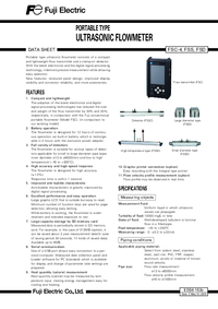 Thumbnail of document Data Sheet - FSCS10A4-00Y Portaflow-C FSC-4 Ultrasonic Flow Meter